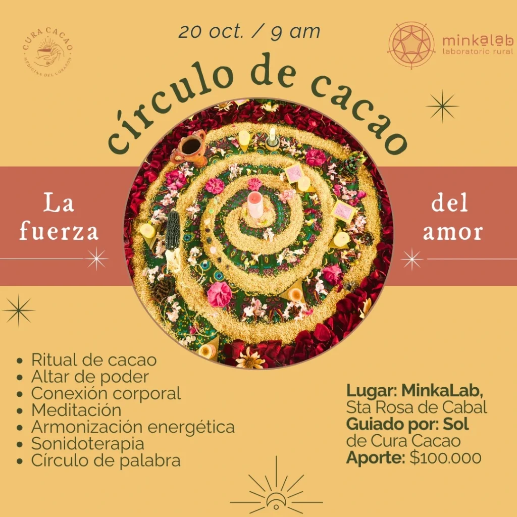 El cacao es una planta maestra* , semilla del mundo, originaria del Amazonas, la cual durante más de 5000 años ha sido puente para la espiritualidad, la conexión con el ser superior que habita en nuestro interior a través del poder del corazón.